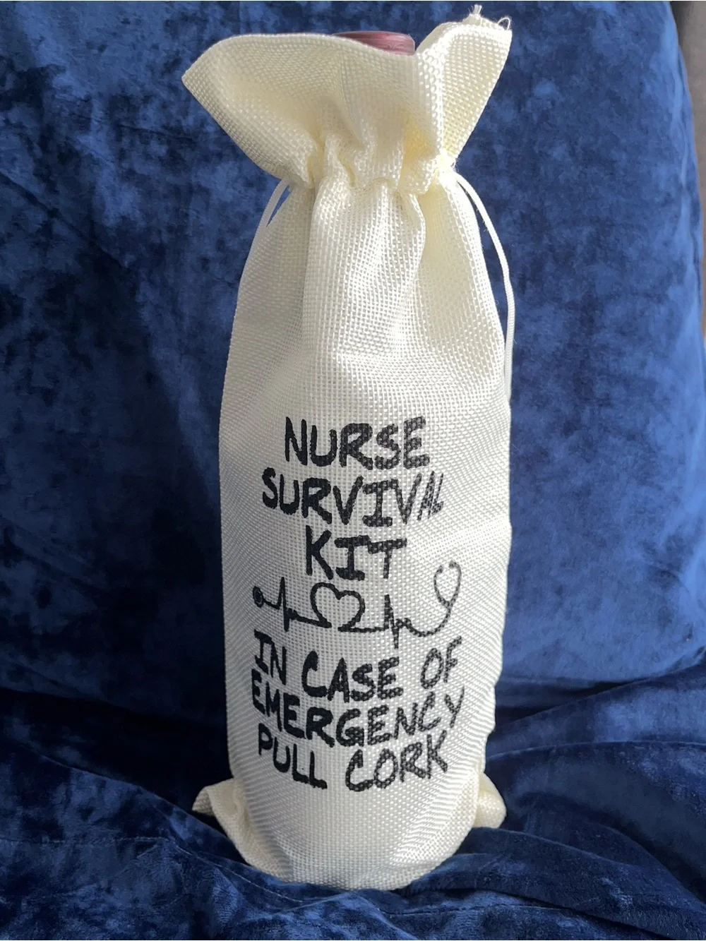 Nurse Survival Kit Wine Bottle Bag